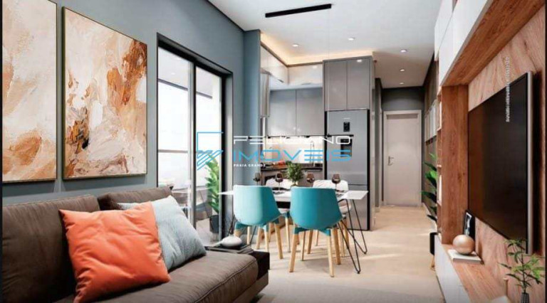 Foto do imóvel Apartamento com 1 Quarto à Venda, 50 m² em Guilhermina - Praia Grande