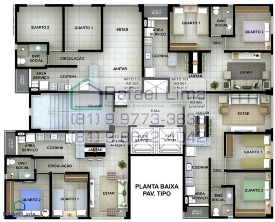 Foto do imóvel Apartamento com 2 Quartos à Venda, 49 m² em Barra De Jangada - Jaboatão Dos Guararapes