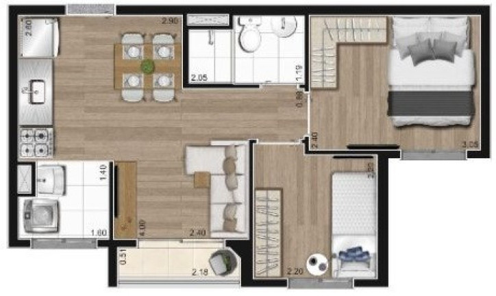 Imagem Apartamento com 2 Quartos à Venda, 38 m² em Barra Funda - São Paulo