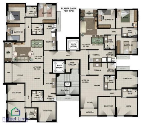 Foto do imóvel Apartamento com 3 Quartos à Venda, 68 m² em Pina - Recife