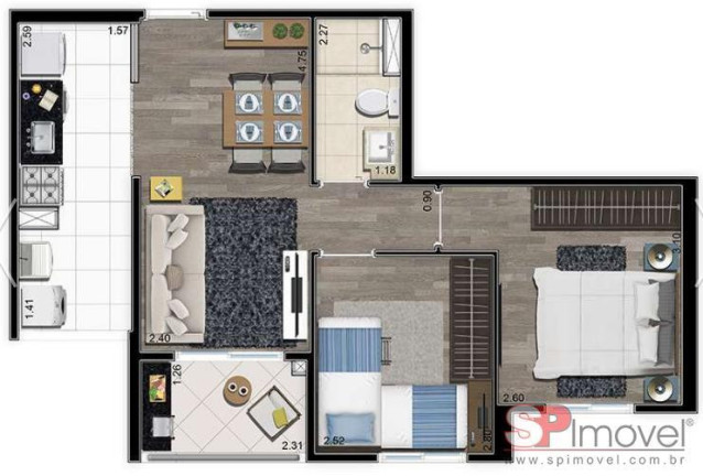 Imagem Apartamento com 2 Quartos à Venda, 48 m² em Vila Andrade - São Paulo
