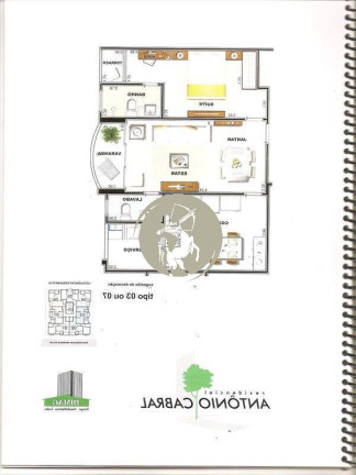 Foto do imóvel Apartamento com 1 Quarto à Venda, 60 m² em Ponta Da Praia - Santos