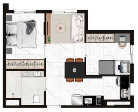 Imagem Apartamento com 2 Quartos à Venda, 45 m² em Vila Pompéia - São Paulo
