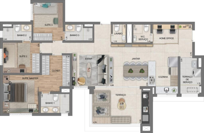Imagem Apartamento com 3 Quartos à Venda, 92 m² em Moóca - São Paulo