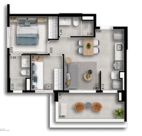 Foto do imóvel Studio com 1 Quarto à Venda, 25 m² em Centro - Osasco