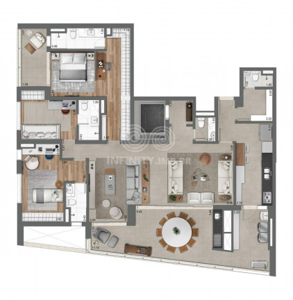 Imagem Apartamento com 4 Quartos à Venda, 189 m² em Brooklin Paulista - São Paulo