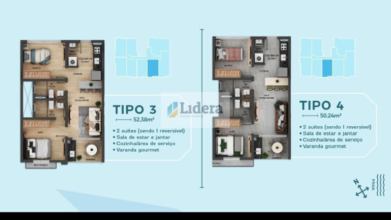 Foto do imóvel Apartamento com 3 Quartos à Venda, 75 m² em Intermares - Cabedelo