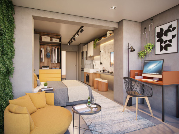 Imagem Apartamento com 1 Quarto à Venda, 23 m² em Campo Belo - São Paulo
