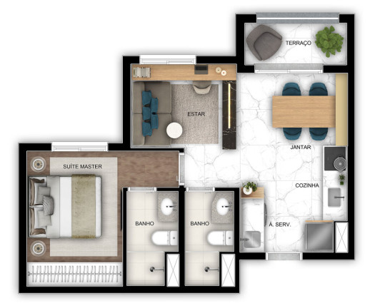 Imagem Apartamento com 1 Quarto à Venda, 38 m² em Vila Guarani (z Sul) - São Paulo