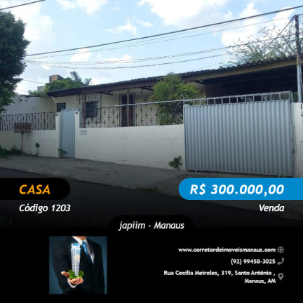 Imagem Casa com 4 Quartos à Venda, 200 m² em Japiim - Manaus