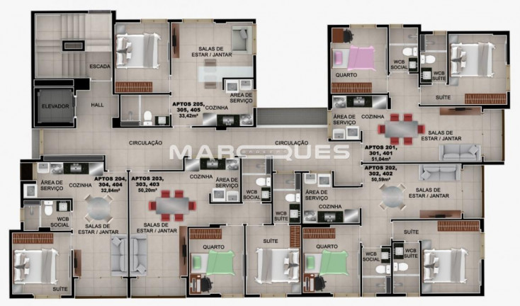 Imagem Apartamento com 1 Quarto à Venda, 33 m² em Jardim Oceania - João Pessoa