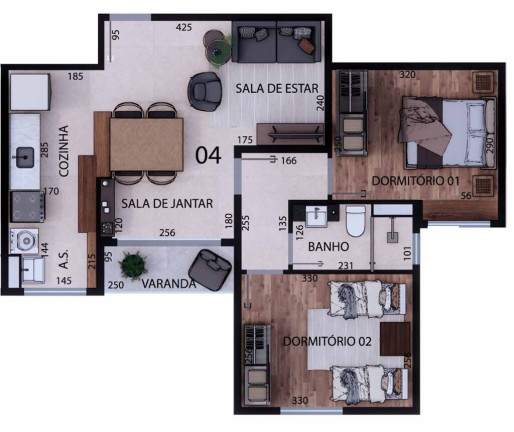Imagem Apartamento com 2 Quartos à Venda, 50 m² em Residencial Nova Era - Valinhos
