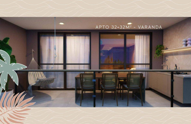 Foto do imóvel Apartamento com 2 Quartos à Venda, 32 m² em Nossa Senhora Do ó - Ipojuca