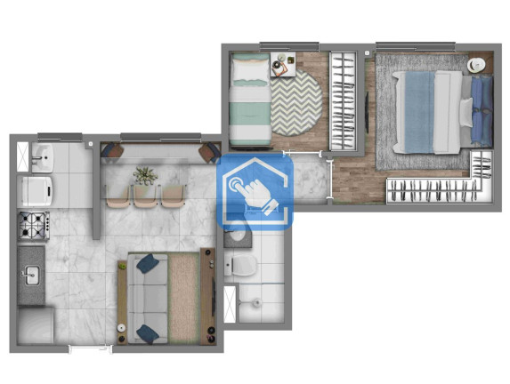 Foto do imóvel Apartamento com 2 Quartos à Venda, 39 m² em Socorro - São Paulo
