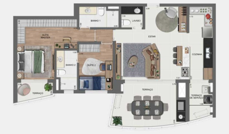 Imagem Apartamento com 3 Quartos à Venda, 107 m² em Brooklin - São Paulo