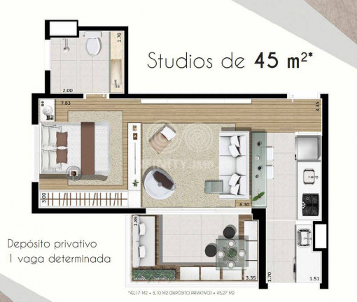 Imagem Apartamento com 1 Quarto à Venda ou Locação, 45 m² em Vila Mariana - São Paulo