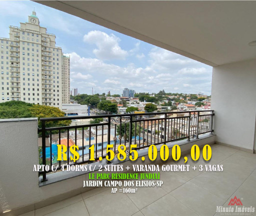 Foto do imóvel Apartamento com 4 Quartos à Venda, 160 m² em Jardim Ana Maria - Jundiaí