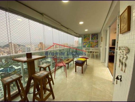 Foto do imóvel Apartamento com 4 Quartos à Venda, 136 m² em Pompéia - Santos