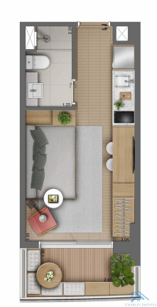 Imagem Apartamento com 2 Quartos à Venda, 63 m² em Centro - São Paulo
