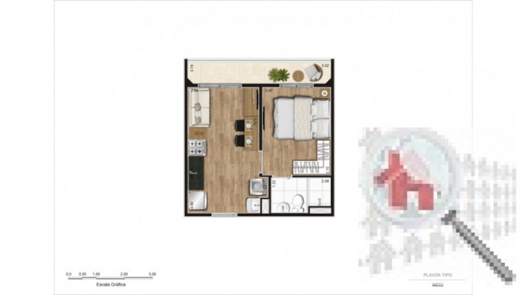 Imagem Apartamento com 1 Quarto à Venda, 29 m² em Tucuruvi - São Paulo