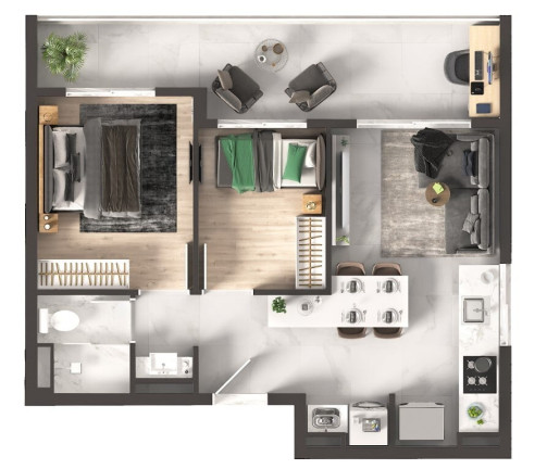Imagem Apartamento com 2 Quartos à Venda, 43 m² em Morumbi - São Paulo