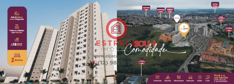 Foto do imóvel Imóvel com 2 Quartos à Venda, 47 m² em Loteamento Jardim Sol Nascente - Jacareí