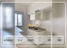 Apartamento com 2 Quartos para Alugar, 53 m² em Alphaville Empresarial - Barueri