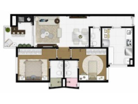 Apartamento com 2 Quartos à Venda, 76 m² em Centro - Santo André