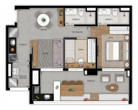 Apartamento com 3 Quartos à Venda, 81 m² em Vila Prudente - São Paulo