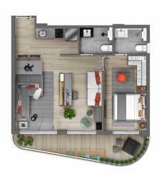 Apartamento com 1 Quarto à Venda, 43 m² em Centro - São Paulo
