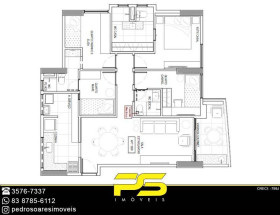 Apartamento com 4 Quartos à Venda, 88 m² em Brisamar - João Pessoa