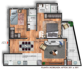 Apartamento com 2 Quartos à Venda, 75 m² em Camobi - Santa Maria