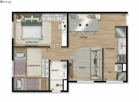 Apartamento com 2 Quartos à Venda, 43 m² em Jardim Campestre - São Bernardo Do Campo