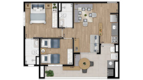 Apartamento com 2 Quartos à Venda, 64 m² em Vila Epojuca - São Paulo