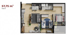 Apartamento com 2 Quartos à Venda, 66 m² em Vila Cruz Das Almas - São Paulo