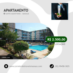Apartamento com 3 Quartos para Alugar, 80 m² em Santo Agostinho - Manaus