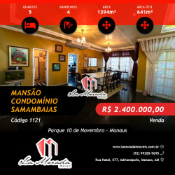 Casa de Condomínio com 5 Quartos à Venda, 641 m² em Parque 10 De Novembro - Manaus