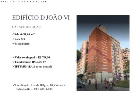 Imóvel Comercial para Alugar, 38 m² em Comércio - Salvador
