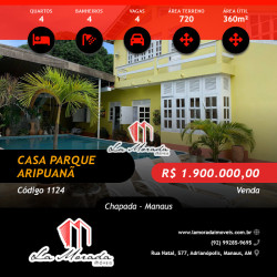 Apartamento com 4 Quartos à Venda, 360 m² em Chapada - Manaus