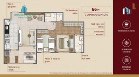 Apartamento com 2 Quartos à Venda, 66 m² em Botafogo - Campinas