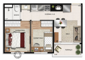 Apartamento com 2 Quartos à Venda, 37 m² em Jabaquara - São Paulo
