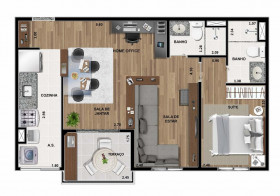 Apartamento com 2 Quartos à Venda, 56 m² em Belenzinho - São Paulo