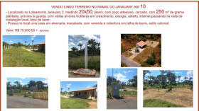 Terreno à Venda, 1.000 m² em Santa Etelvina - Manaus