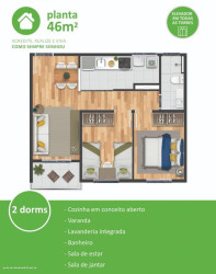 Apartamento à Venda,  em Sindoma Natureza -  Programa Casa Verde Amarela - Cotia