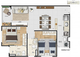 Apartamento com 2 Quartos à Venda, 44 m² em Quarta Parada - São Paulo