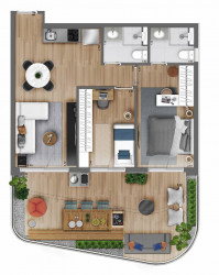 Apartamento com 2 Quartos à Venda, 63 m² em Centro - São Paulo