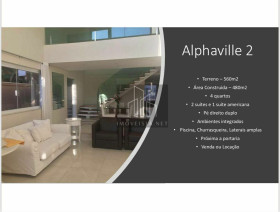 Casa com 4 Quartos para Alugar, 480 m² em Alphaville Residencial Dois - Barueri
