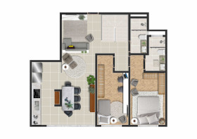 Apartamento com 2 Quartos à Venda, 141 m² em Nova Guará - Guaratinguetá