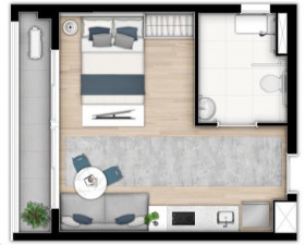 Apartamento com 1 Quarto à Venda, 31 m² em Butantã - São Paulo