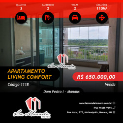 Apartamento com 3 Quartos à Venda, 110 m² em Dom Pedro I - Manaus